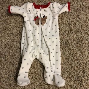 Infant girl footie pjs